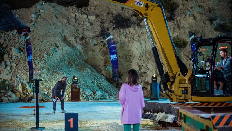 Power Couple România sezon 2, 18 februarie 2025. Concurenții au condus excavatorul la proba „Îmblânzirea scorpiei”. Ce a urmat