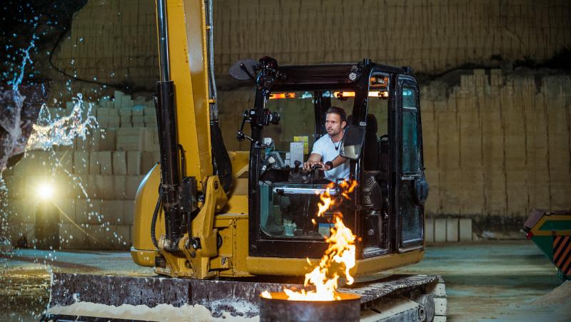 Power Couple România sezon 2, 18 februarie 2025. Concurenții au condus excavatorul la proba „Îmblânzirea scorpiei”. Ce a urmat