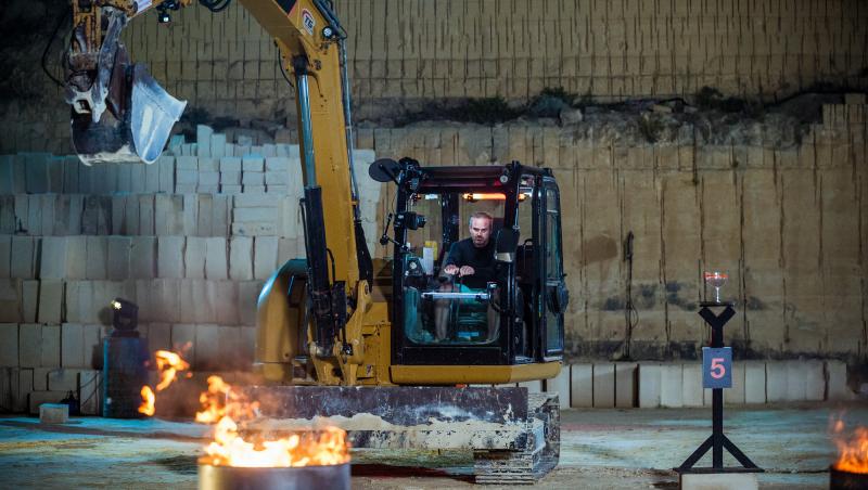 Power Couple România sezon 2, 18 februarie 2025. Concurenții au condus excavatorul la proba „Îmblânzirea scorpiei”. Ce a urmat