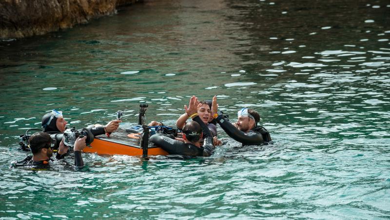 Power Couple România sezon 2, 19 februarie 2025. Proba de scuba diving a adus lacrimi și atacuri de panică pentru concurenți