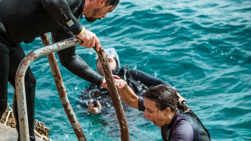 Power Couple România sezon 2, 19 februarie 2025. Proba de scuba diving a adus lacrimi și atacuri de panică pentru concurenți