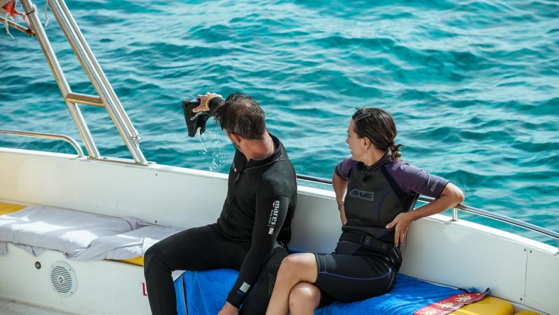 Power Couple România sezon 2, 19 februarie 2025. Proba de scuba diving a adus lacrimi și atacuri de panică pentru concurenți