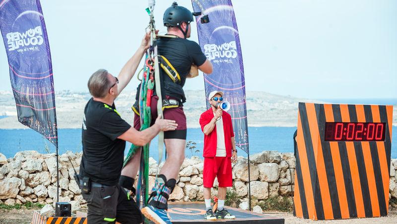 Power Couple România sezon 2, 24 februarie 2025. Un cuplu a renunțat la proba „Bărbatul meu e praștie”. Cine a câștigat avantajul