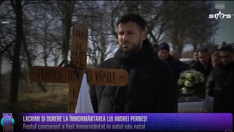 Nora, Alina și Valentin, ultim omagiu pentru Andrei Perneș. Foștii concurenți și-au găsit cu greu cuvintele | VIDEO