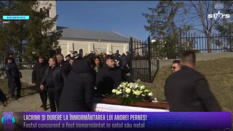 Nora, Alina și Valentin, ultim omagiu pentru Andrei Perneș. Foștii concurenți și-au găsit cu greu cuvintele | VIDEO