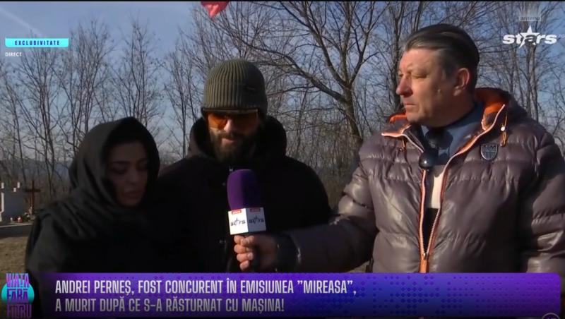 Nora, Alina și Valentin, ultim omagiu pentru Andrei Perneș. Foștii concurenți și-au găsit cu greu cuvintele | VIDEO
