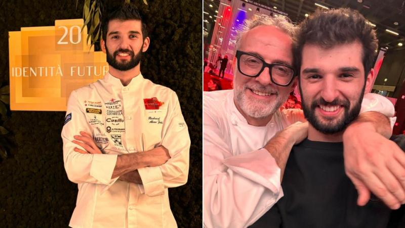 colaj Chef Richard Abou Zaki și chef richard cu Chef Massimo Bottura