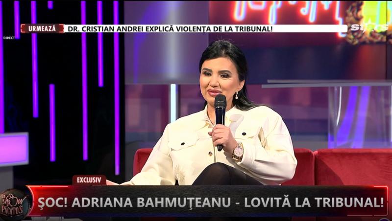 Adriana Bahmuțeanu a fost împinsă de băiatul ei la tribunal. Pe cine dă vină mama băieților lui Silviu Prigoană | VIDEO