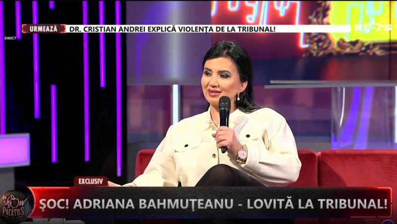 Adriana Bahmuțeanu a fost împinsă de băiatul ei la tribunal. Pe cine dă vină mama băieților lui Silviu Prigoană | VIDEO