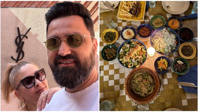 Chef Orlando Zaharia , alături de soția Mădălina