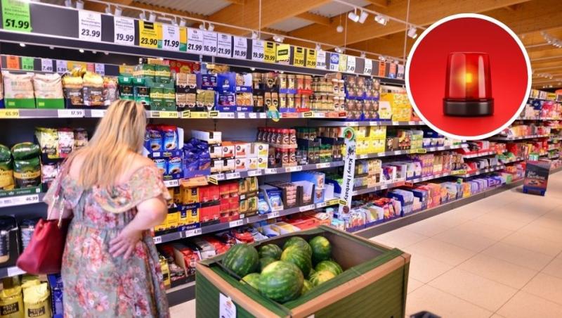 colaj femeie la un fapt din lidl și alarmă roșie