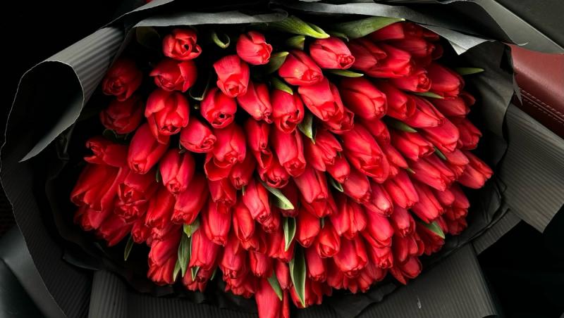 1001 lalele pentru iubita sa de Ziua Femeii. Cât a plătit românul pentru gestul extravagant