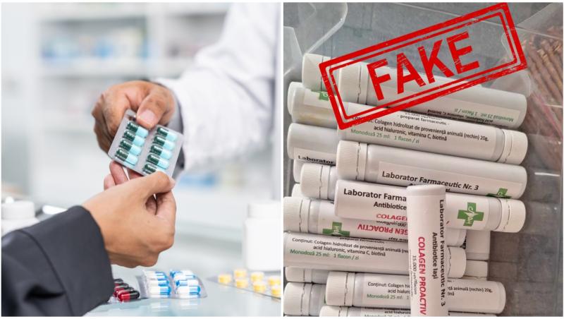 Mai multe medicamente și suplimente alimetare falsificate și vândute sub eticheta Antibiotice Iași