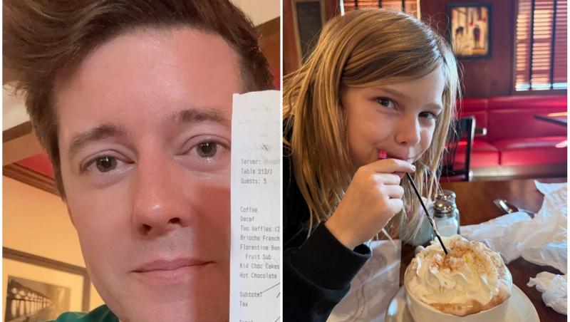 colaj foto cu J Mack Slaughter si poza cu fiica lui