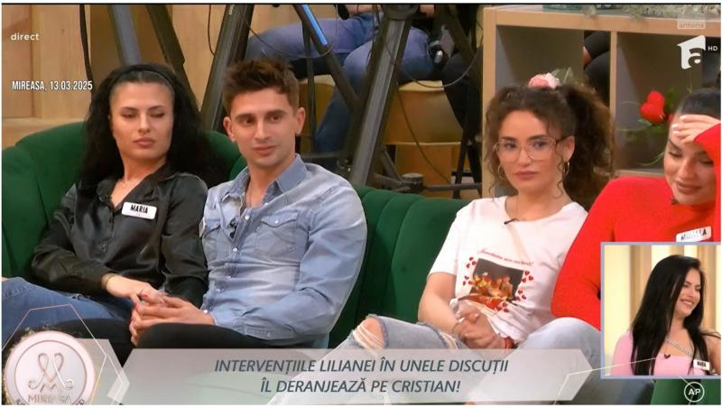 Mireasa sezonul 11, 14 martie 2025. Conflict între Liliana și Cristian: „Ești nimeni în fața mea!”