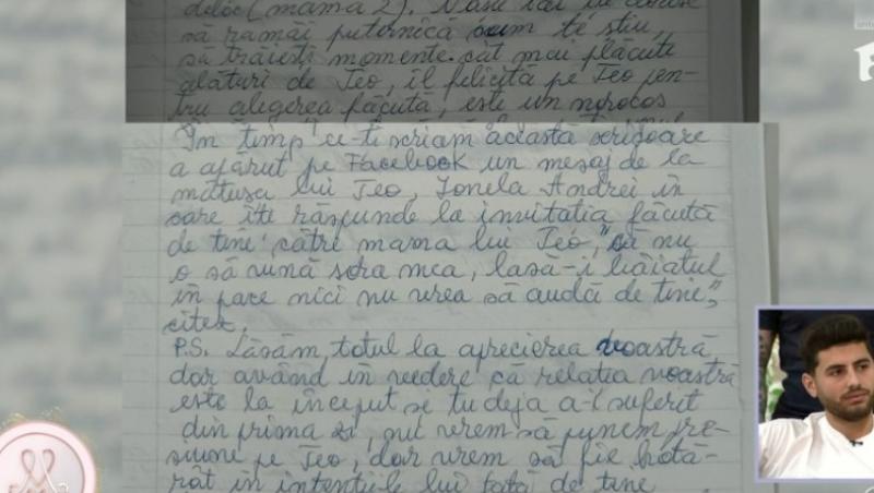 Mireasa sezonul 11, 20 martie 2025. Roxana a primit o scrisoare de la mama sa. Ce i-a zis despre familia lui Teo