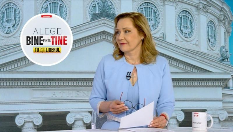 colaj elena lasconi și sigla alege bine pentru tine, tu ești liderul