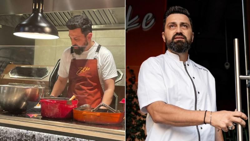 colaj chef orlando zaharia în restaurantul său zmoke