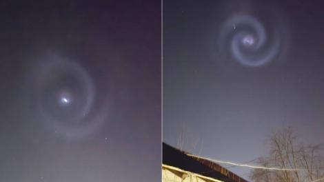 Spirala luminoasă apărută pe cerul României în urmă cu câteva seri a ridicat semne de întrebare. Ce reprezintă, de fapt, lumina