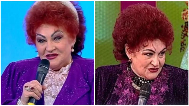 Colaj cu Elena Merisoreanu în două ipostaze diferite