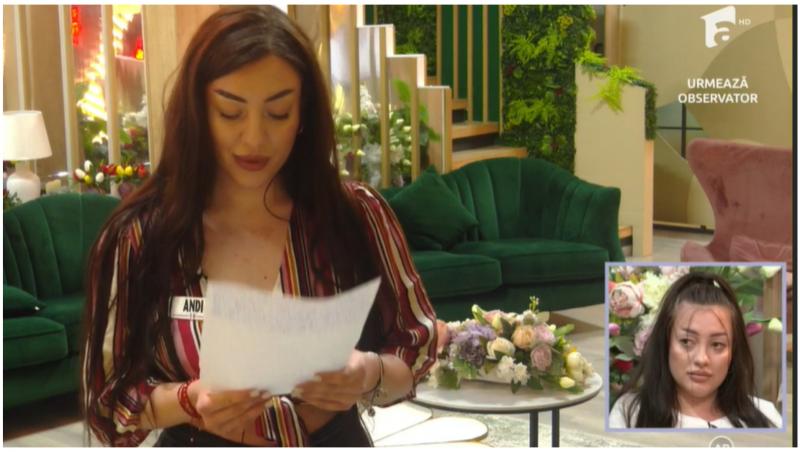 Mireasa sezonul 11, 26 martie 2025. Roberta a decis să-l cheme înapoi pe Andi în competiție: „Ne ofilim de dor”