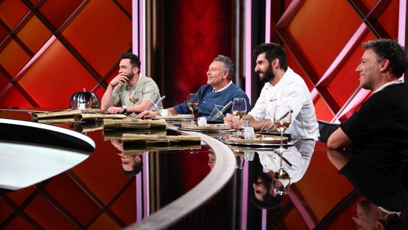 Toți jurații i-au oferit cuțitele de aur lui Claudiu Gherguț, în ediția de ieri. Concurentul a ales echipa lui Chef Orlando