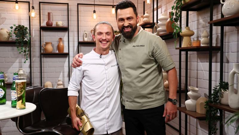 Toți jurații i-au oferit cuțitele de aur lui Claudiu Gherguț, în ediția de ieri. Concurentul a ales echipa lui Chef Orlando