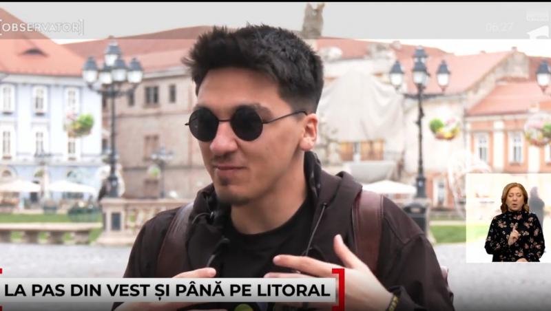 Aventura pe jos a lui Mihai de la Timișoara la Constanța. Tânărul îi încurajează și pe alții să se alăture