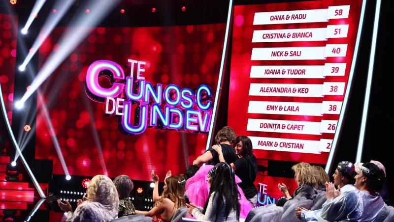 Te cunosc de undeva, sezonul 21, 8 martie 2025. Ce pereche a câștigat a patra gală. Cum s-au descurcat concurenții pe scenă