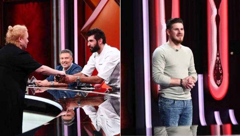 colaj chefii primind punctajul juratului și iulian stere