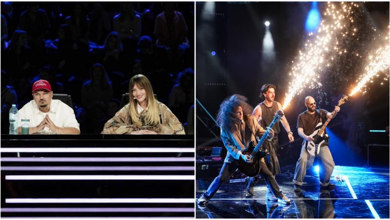 Delia, Puya și concurenții X Factor pe scenă cu artificii și chitări