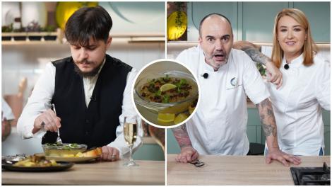 Hello Chef sezon 9, 12 aprilie 2025. Rețeta Roxanei Blenche pentru piftie de știucă cu icre de morun. Ce a votat Bogdan Simion