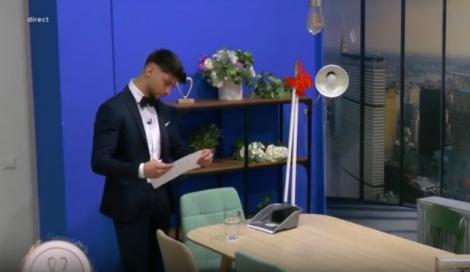 Mireasa sezonul 11. Robert a primit cadou o mătură și un făraș, însoțite de o scrisoare în care era ”certat”