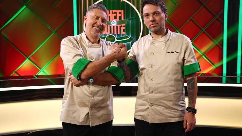 Cine sunt concurenții din echipa condusă de Alexandru Sautner și Ștefan Popescu la Chefi la cuțite 2025. Ei poartă tunica verde