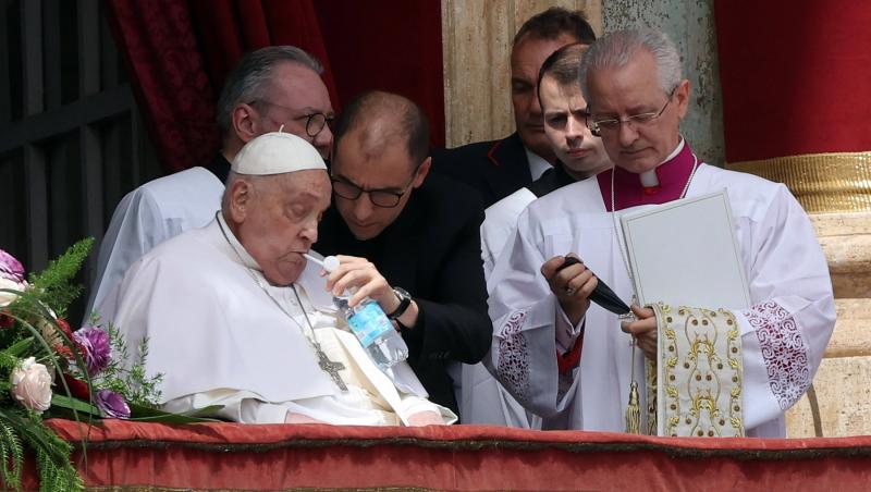 Ultimele imagini cu Papa Francisc în viață, de Paște. Cum a apărut în fața credincioșilor. Ce detaliu a ieșit la iveală