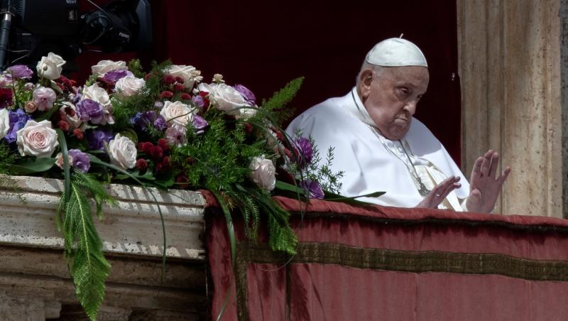 Ultimele imagini cu Papa Francisc în viață, de Paște. Cum a apărut în fața credincioșilor. Ce detaliu a ieșit la iveală