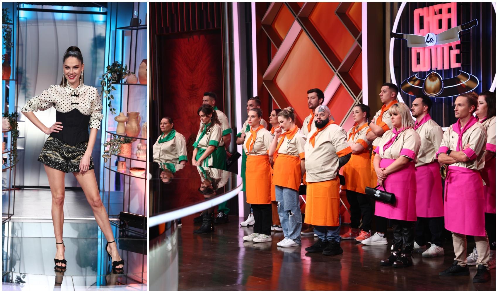 colaj foto cu irina fodor si concurenti de la chefi la cutite sezonul 15, editia din 21 aprilie 2025