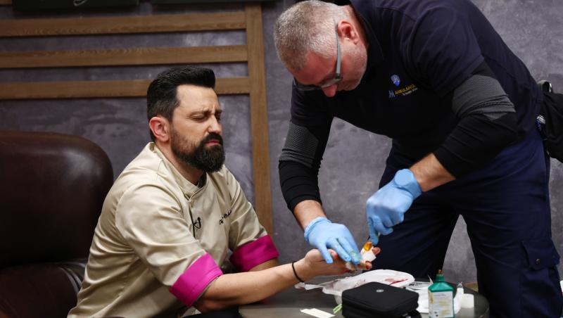 Chefi la cuțite, 22 aprilie 2025. Ce concurent a părăsit competiția după duel și de ce a ajuns Chef Orlando Zaharia la spital