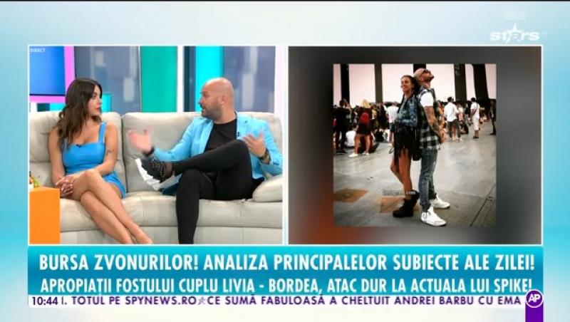Cum a reacționat Livia Eftimie după ce s-a spus că ea și Spike s-au despărțit. Fosta soție a lui Bordea: „interesul pentru mine..”