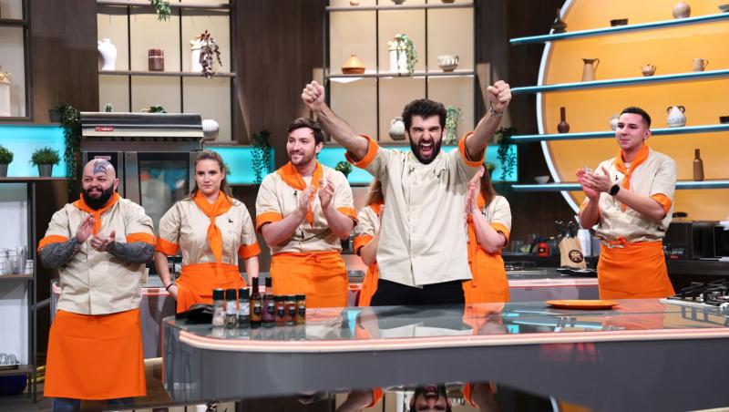 Echipa portocalie a lui Chef Richard, victorie ieri. Diseară, la Chefi la cuțite: două amulete și roata nebună a ingredientelor