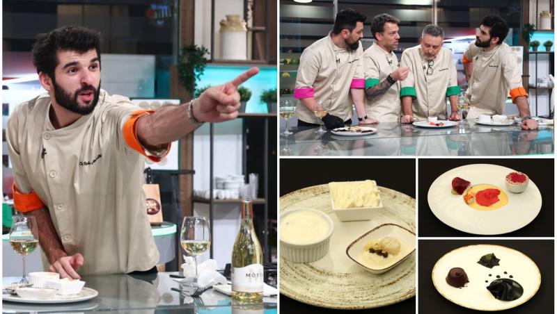 colaj foto cu chefii la chefi la cutite sezonul 15 si farfuriile din battle 3