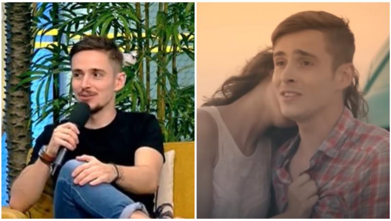 Colaj cu Andrei Leonte în două ipostaze diferite