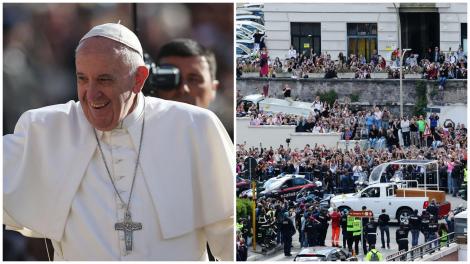 Imagini emoționante de pe ultimul drum al Papei Francisc. A fost transportat cu papamobilul până la Biserica Maria Maggiore