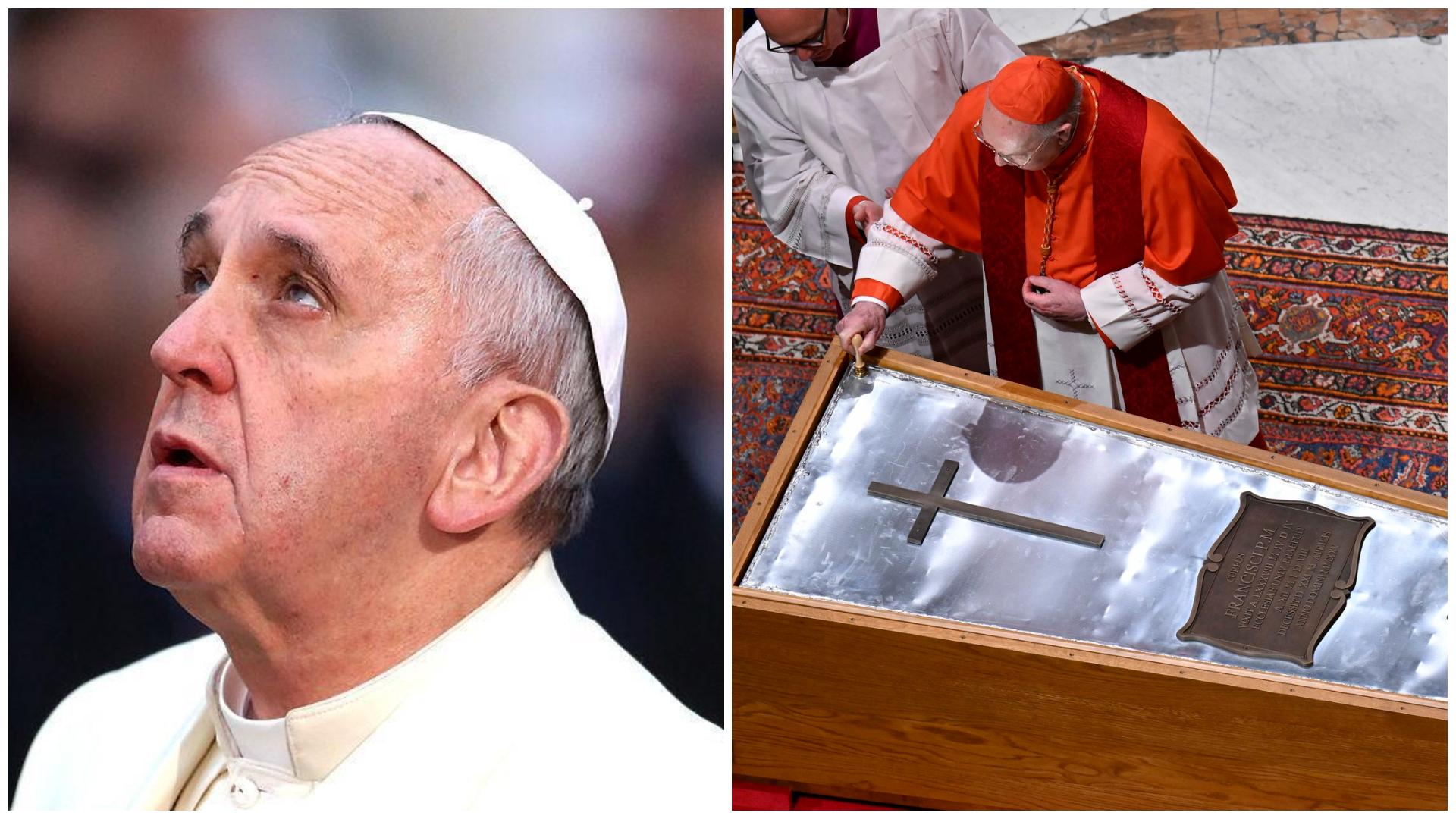 Ce obiect din România a fost pus în sicriul Papei Francisc. Ceremonia de înmormântare a avut un ritual impresionant