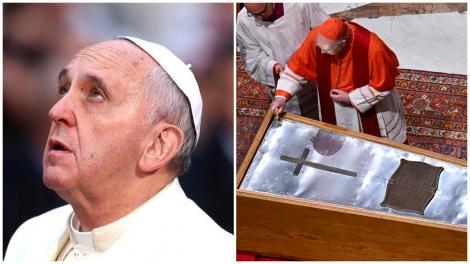 Ce obiect din România a fost pus în sicriul Papei Francisc. Ceremonia de înmormântare a avut un ritual impresionant