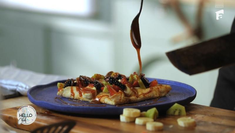 Hello Chef sezon 9, 26 aprilie 2025. Rețeta Roxanei Blenche pentru Clătita Fantasy. Ce a ales Daniela Condurache