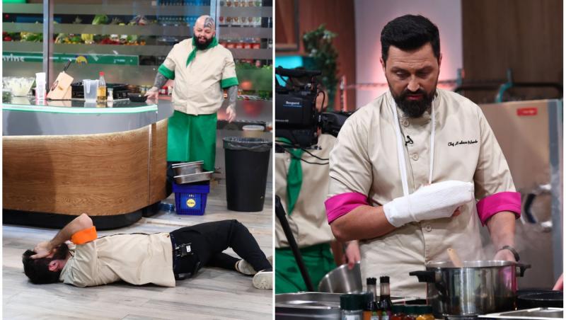 colaj foto cu chef richard abou zaki si orlando zaharia la chefi la cutite sezonul 15