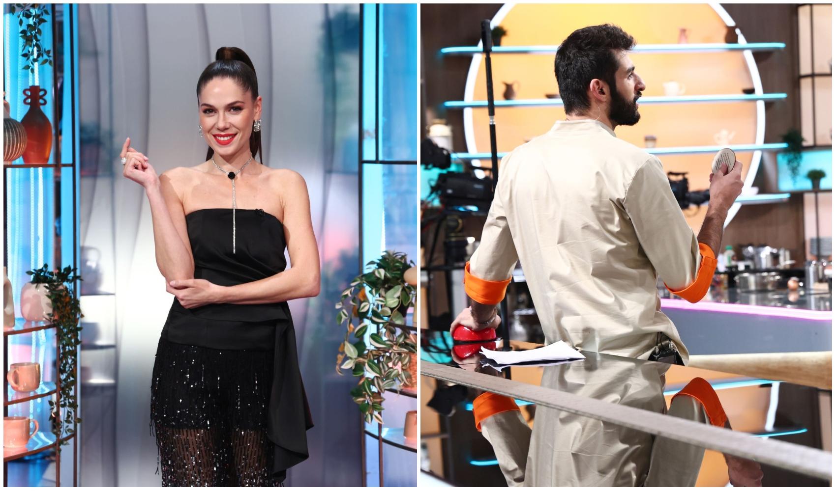 colaj foto cu irina fodor si chef richard abou zaki