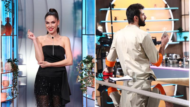colaj foto cu irina fodor si chef richard abou zaki