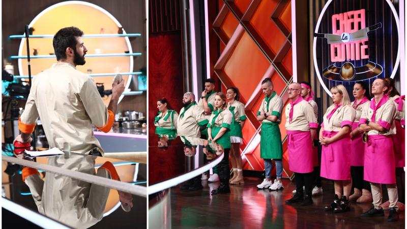 colaj foto cu chef richard abou zaki si concurentii intrati la duel la chefi la cutite sezonul 15